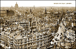 Birds Eye View of the City of London c1910