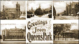 Greetings from Queens Park 1906