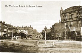 Sutherland Avenue and The Warrington Hotel c1905