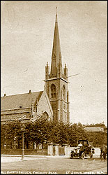 Finchley Road, St.Johns Wood, All Saints Church c1930