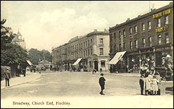 Broadway, Church End Finchley 1908