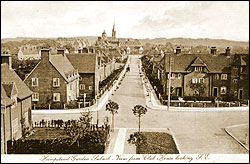 Hampstead Garden Suburb, the view from Club House c1920