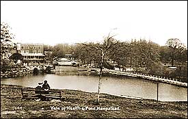 Vale of Health Pond Hampstead Heath 1912