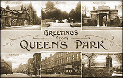 Greetings from Queens Park 1907