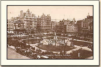 Leicester Square black and white pictures