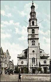 St.Clement Danes and Law Courts c1910