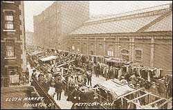 Cloth market, Gouldston St, Petticoat Lane