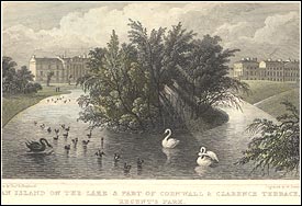 Island on the Lake 1828, Regents Park