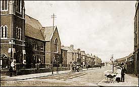 Wrentham Avenue and  the Church of Transfiguration