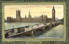 Westminster Bridge and Houses of Parliament 1910-20