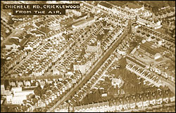Chichele Road, Cricklewood from the Air 1920