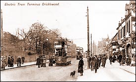 Electric Tram Terminus Cricklewood c1910