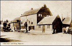 Boot Inn Pump, Edgware, 1904