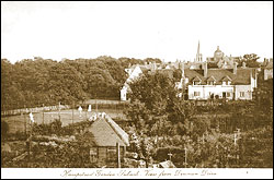 Hampstead Garden Suburb, the view from Denman Drive c1920