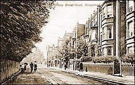 Hillfield Road, off Mill Lane 1908