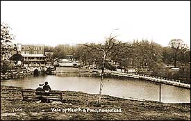 Vale of Health Pond Hampstead Heath 1912