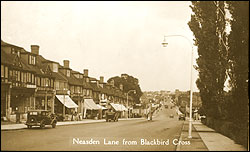 Neasden Lane from Blackbird Cross, c1910