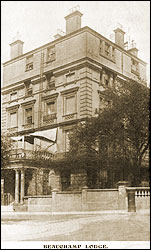Beauchamp Lodge, Harrow Road 1907