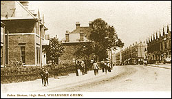 Police Station, High Road Willesden c1910